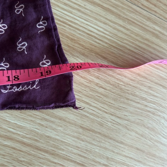 Fossil Purple Scarf with White Pattern - Picture 8 of 8